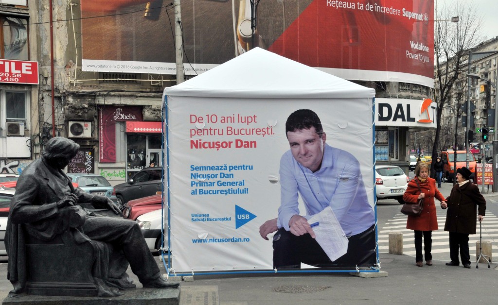 Nicușor Dan a instalat cu ”aprobare tacită” primul cort al USR din București