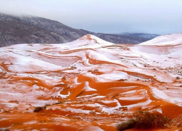 A nins în Deșertul Sahara, pentru prima oară în ultimele patru decenii