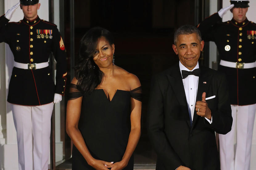 Barack Obama și Michelle Obama, cetățeni de onoare ai orașului Dublin