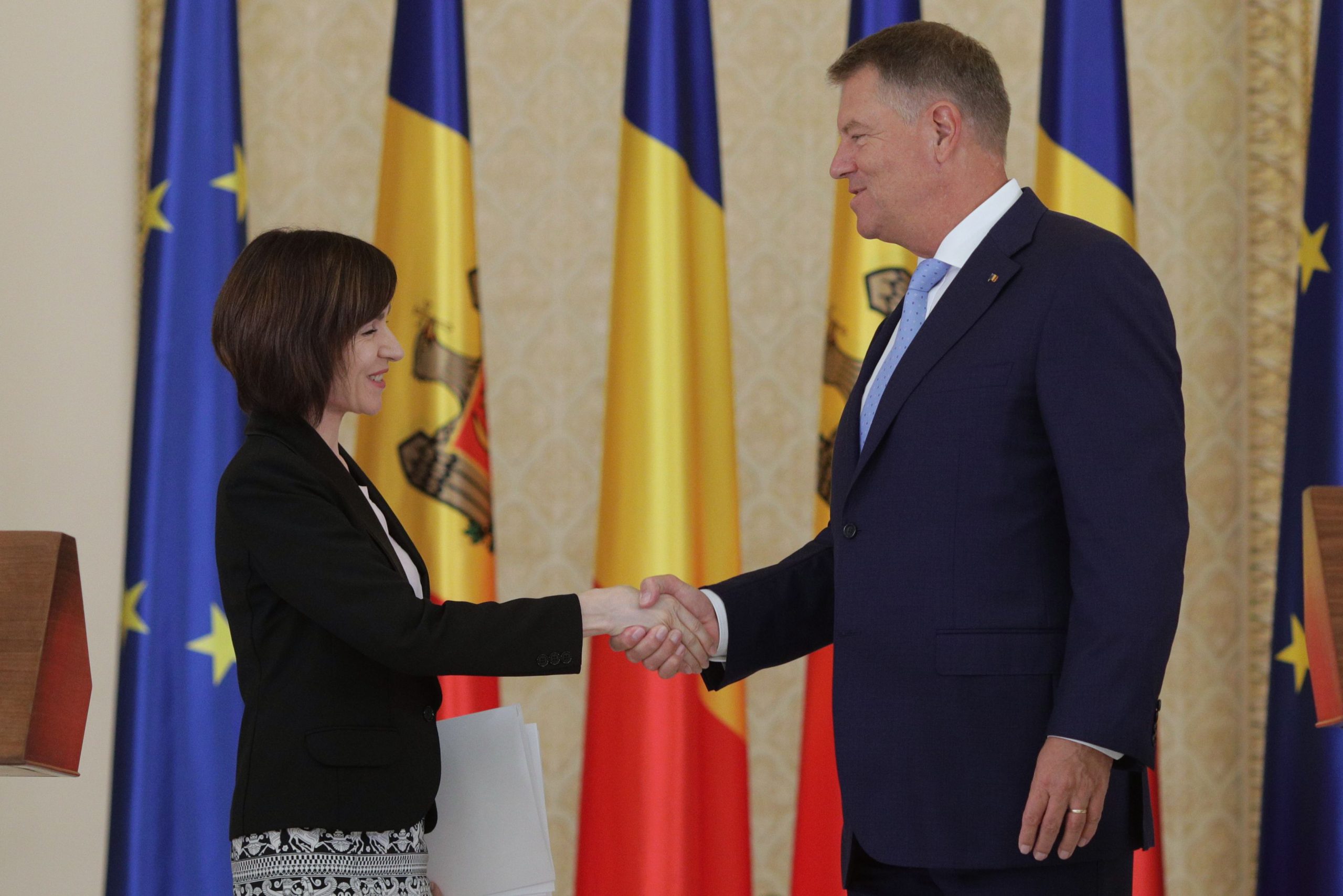 Premierul Moldovei, Maia Sandu, se intalneste cu Klaus Iohannis la Cotroceni, in Bucuresti, marti 2 iulie 2019. Inquam Photos / Octav Ganea