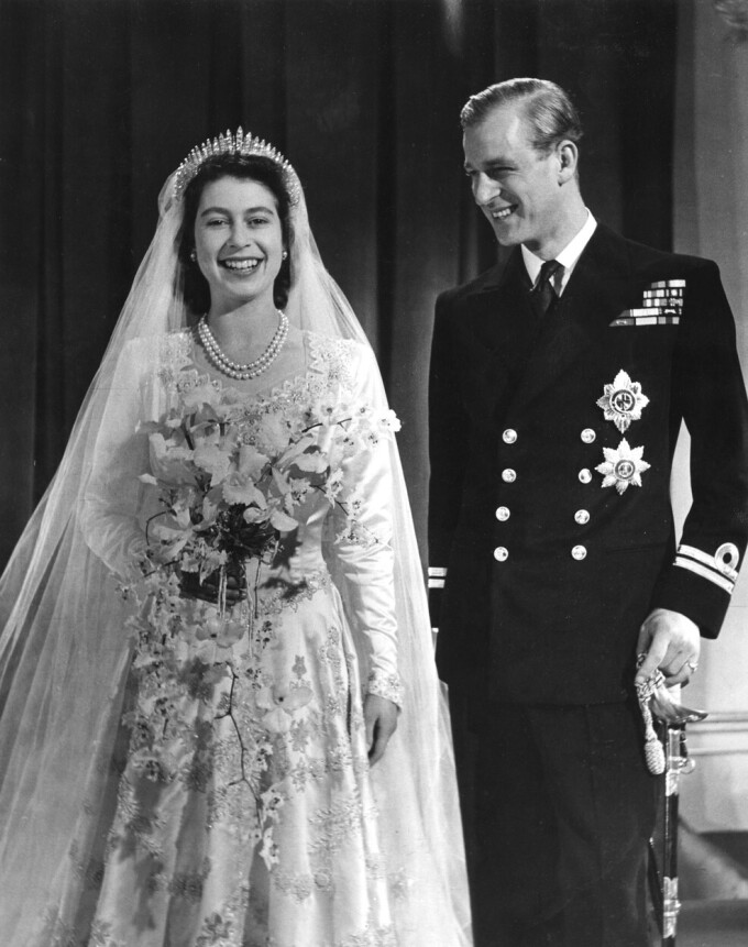 Regina Elisabeta a II-a și Prințul Philip, fotografie de colecție