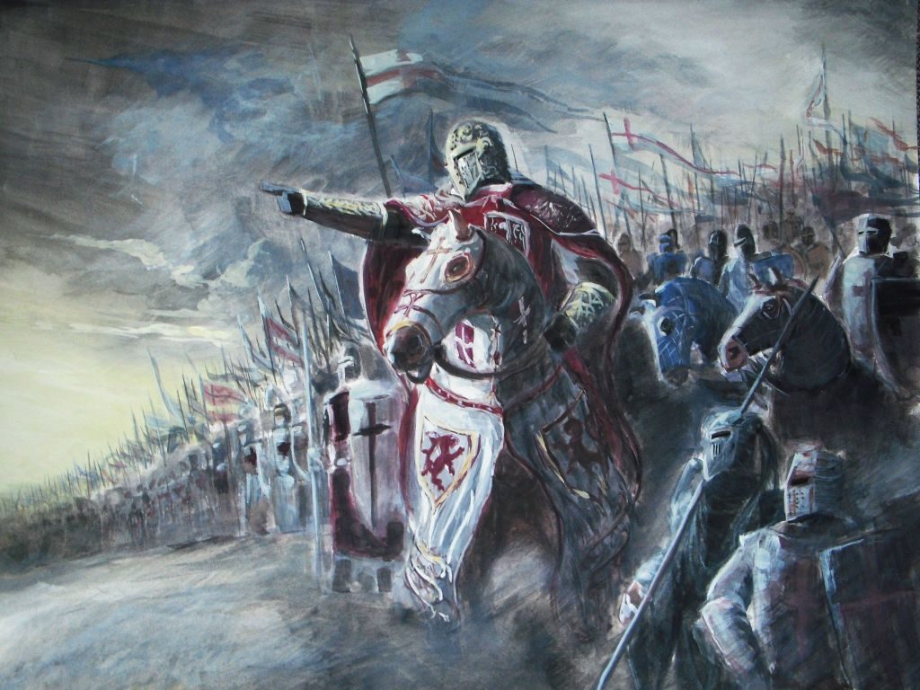Cavalerii Templieri aveau misiunea declarată de a proteja pelerinii din Țara Sfântă