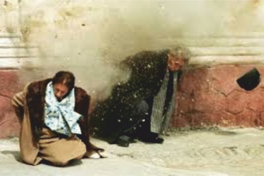 Momentul execuției soților Ceaușescu