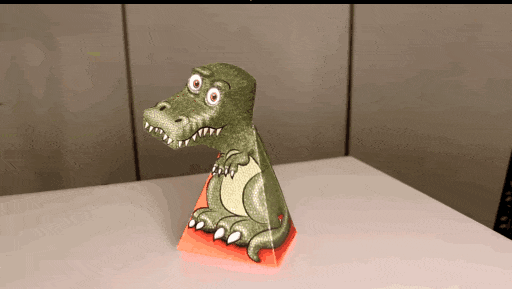 Iluzii optice explicate. Dinozaurul