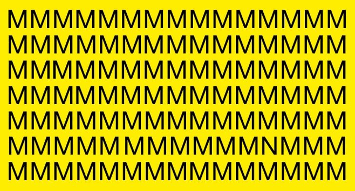 Testul 6. Găsește litera N