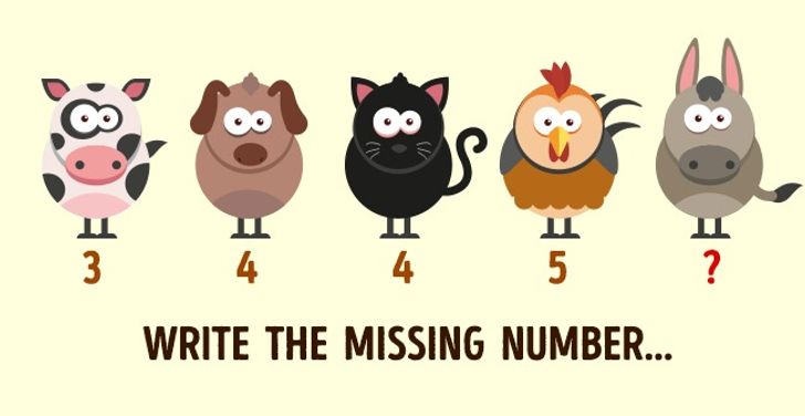 Teste care le dau bătăi de cap adulților. Testul 1. Animale