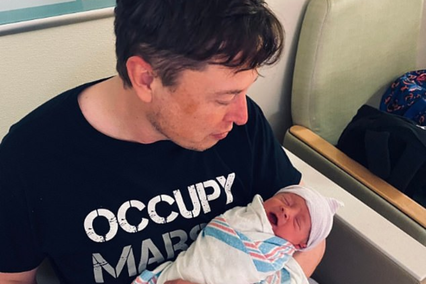 Elon Musk si copil sau