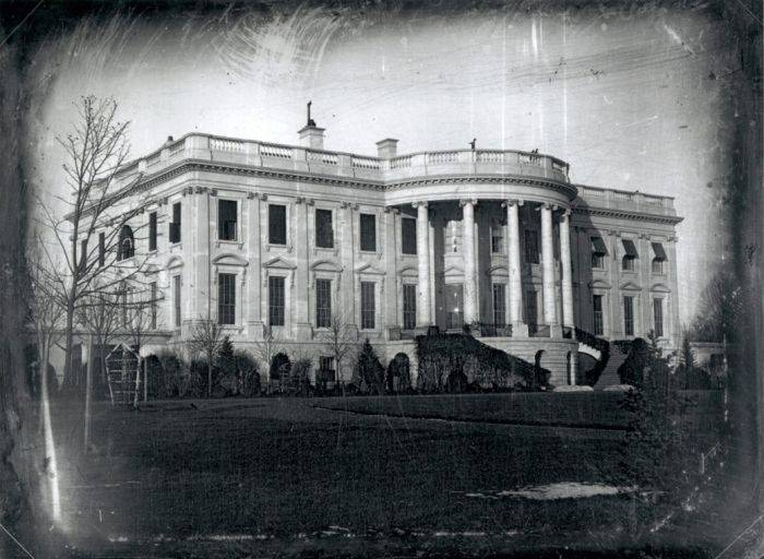 Casa Albă în 1846, în timpul mandatului lui Polk. Foto: White House History