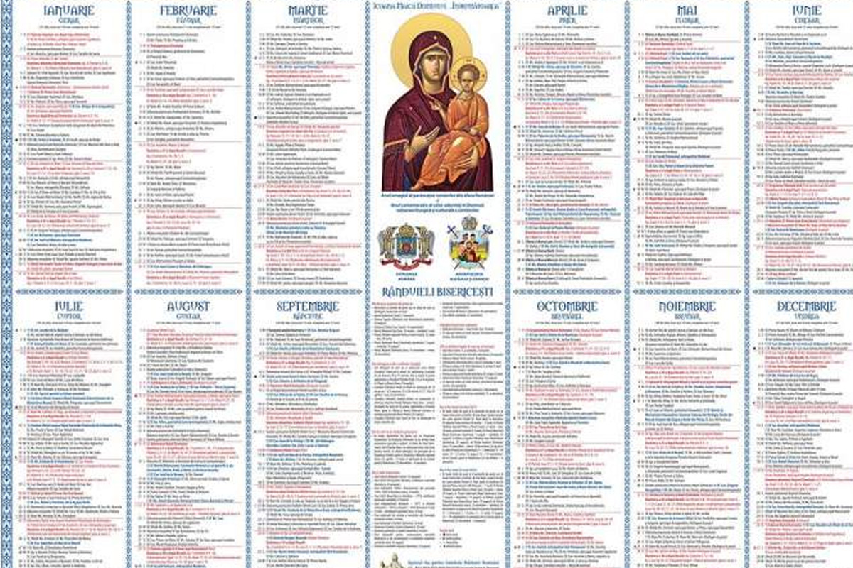 Calendar creștin ortodox aprilie 2021. Lista completă cu sărbătorile