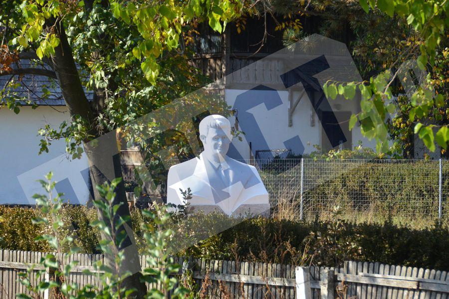 Bustul lui Ceaușescu din casa de la Scornicești / Sursă foto: impact.ro