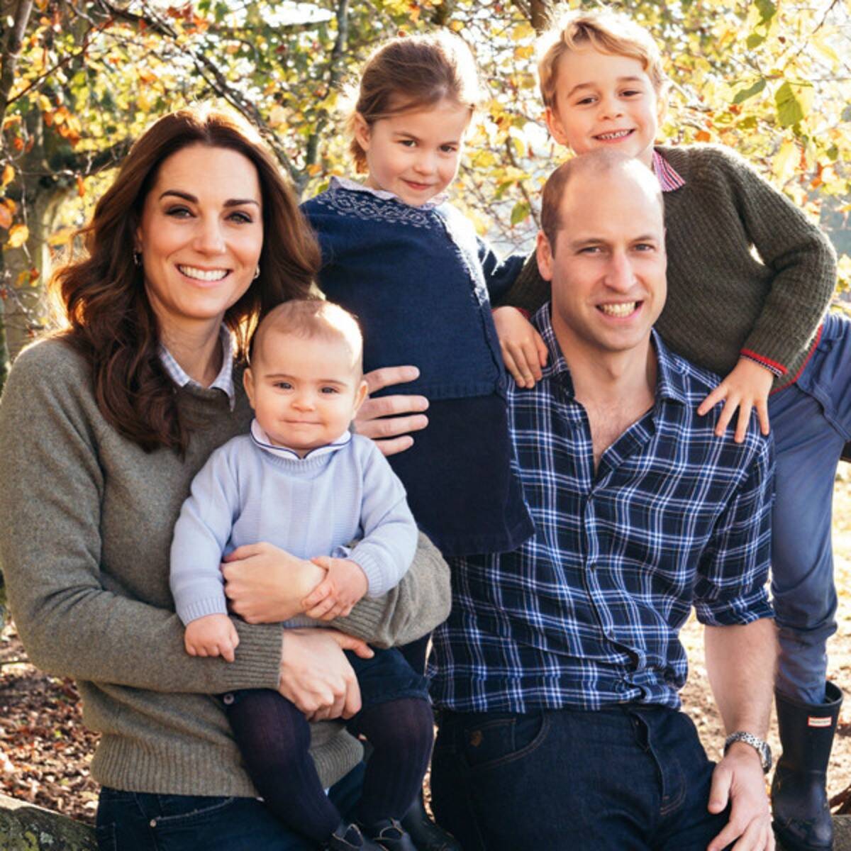 Prințul William, Kate Middleton și cei trei copii ai cuplului regal