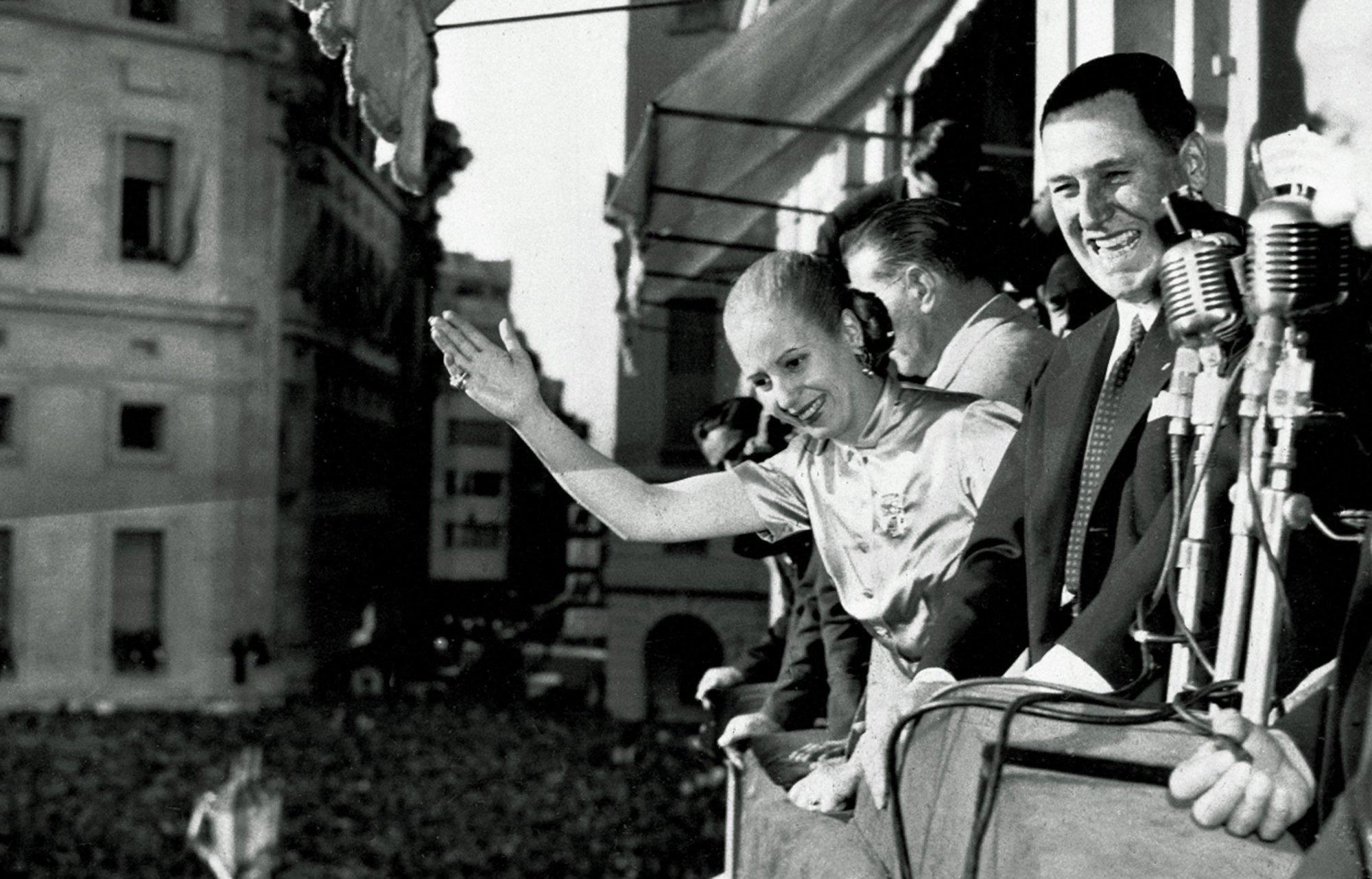 Eva Perón își susținea frenetic soțul în cariera politică