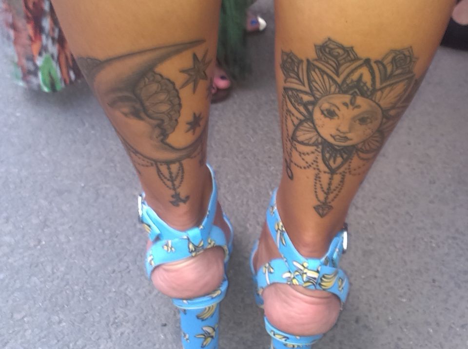 Tatuaje -Soarele și Luna. Model ales de Raluca Zenga