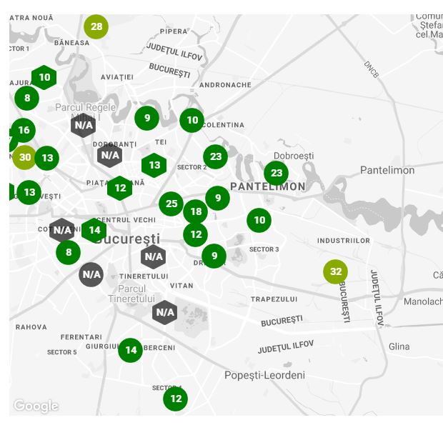 Indicele calității aerului în București, luni, 3 mai 2021. Ce situație se înregistrează în cele 6 sectoare ale Capitalei