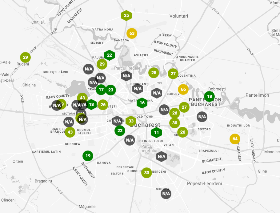 Care este calitatea aerului în București astăzi, 22 mai