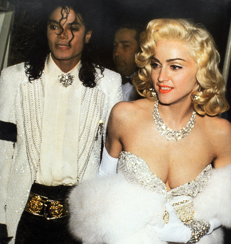 Michael Jackson si Madonna in anul 1990
