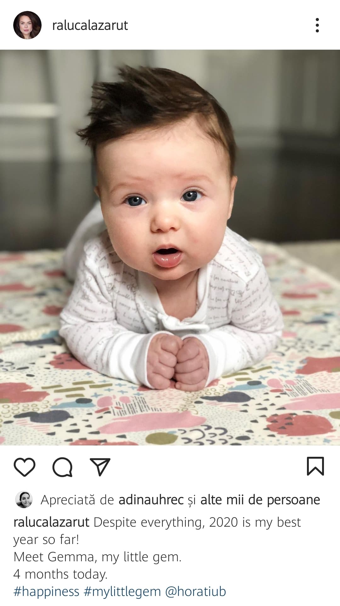 Raluca Lazarut a tinut sarcina ascunsa