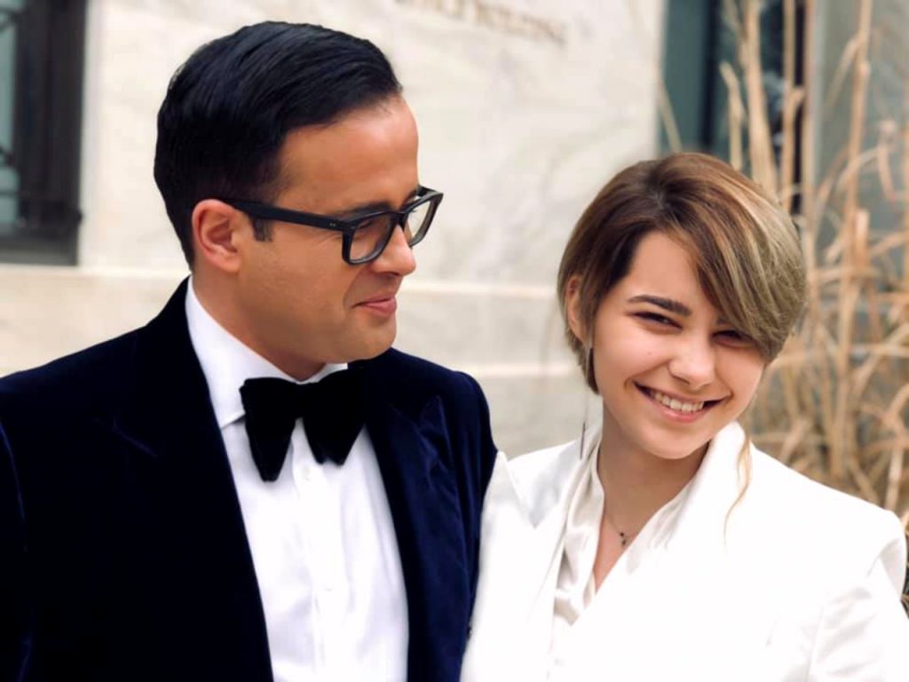 Mihai Gâdea, alături de fiica sa