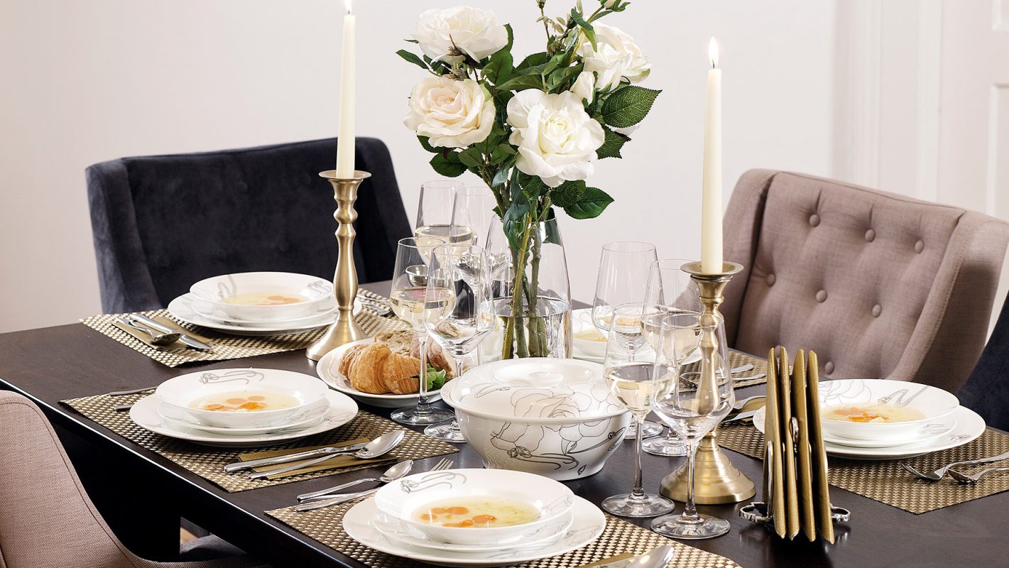 Cum se așază, de fapt, corect tacâmurile și farfuriile la masă