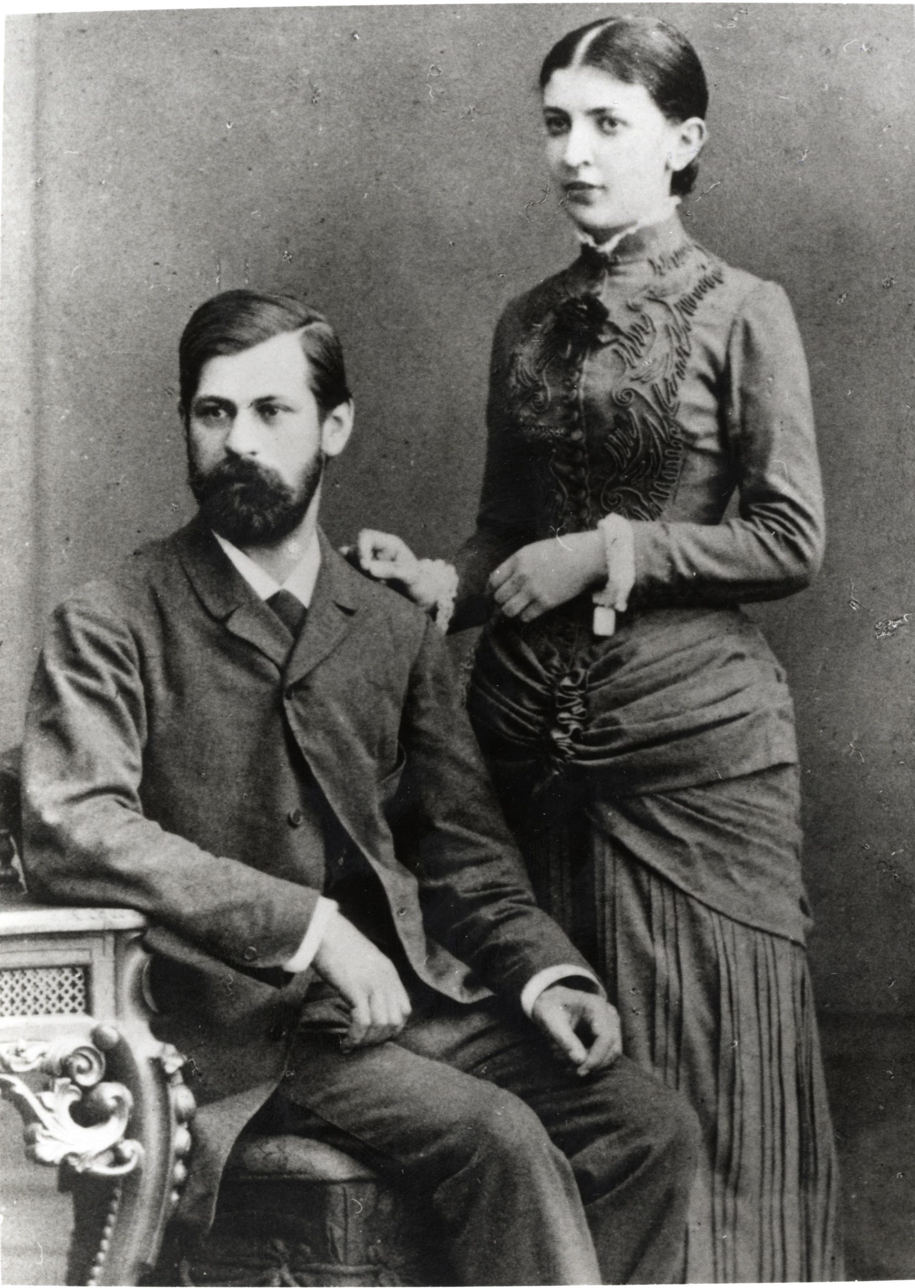 Sigmund Freud și soția lui, Marta