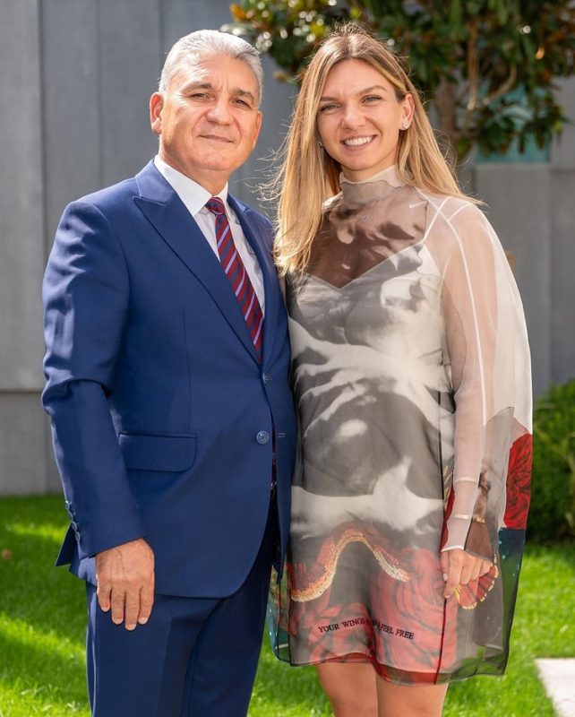 Simona Halep și tatăl ei, Stere Halep