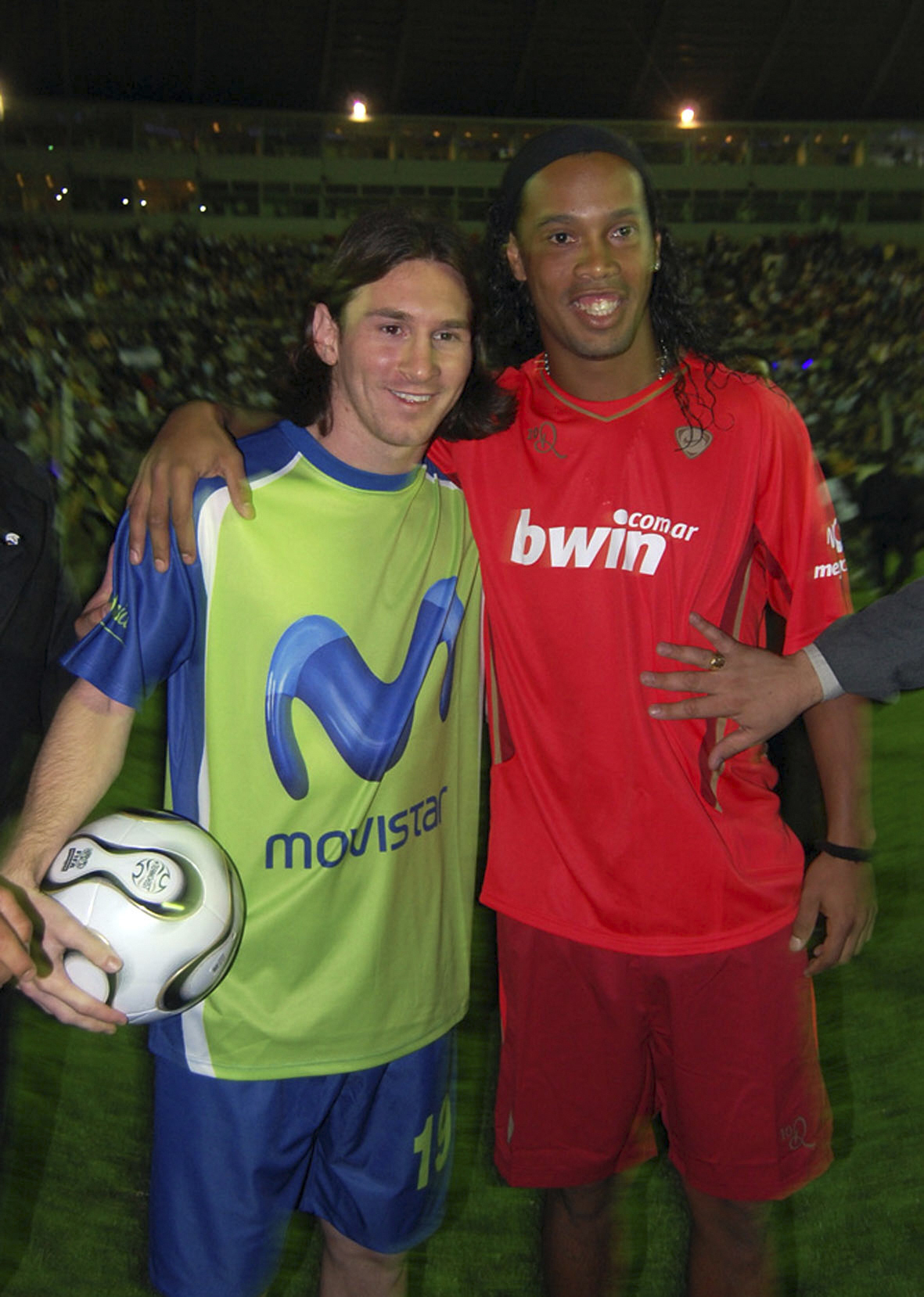 Messi, alături de brazilianul Ronaldinho