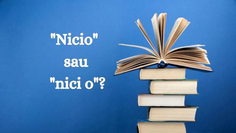 nicio sau nici o