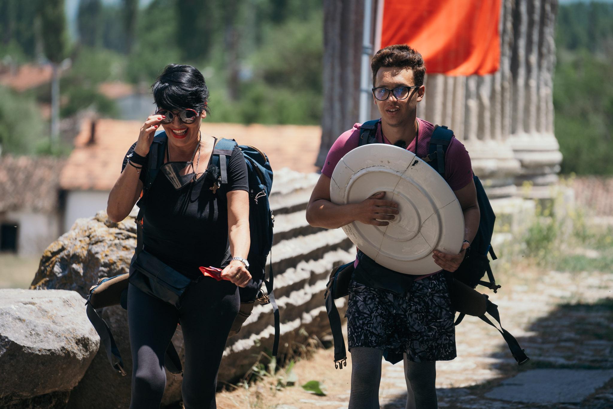 Patrizia Paglieri și fiul ei, Francesco