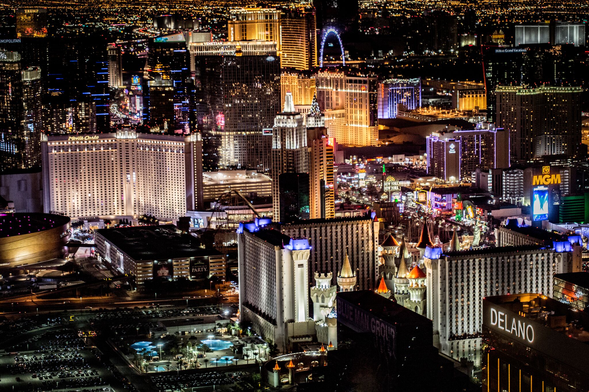 Las Vegas, văzut de sus