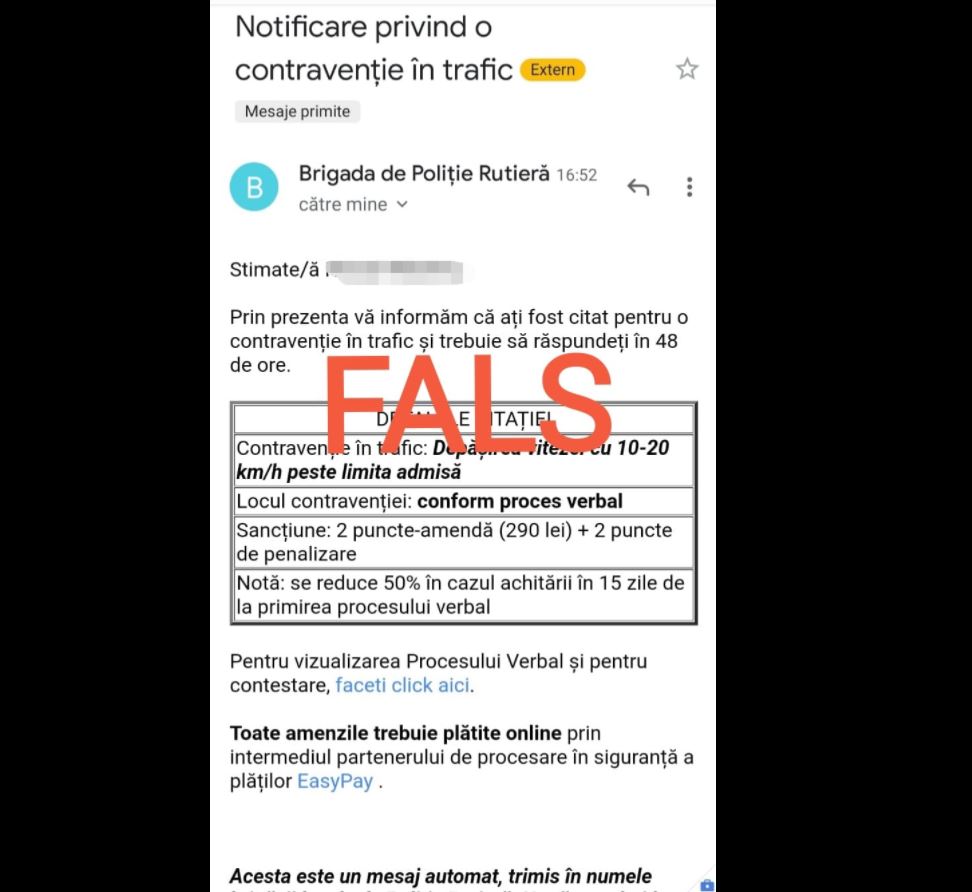 Captură Facebook Poliția Română