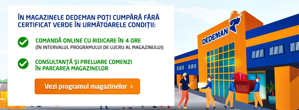 Certificatul verde, obligatoriu la intrarea în magazine precum Dedeman și IKEA