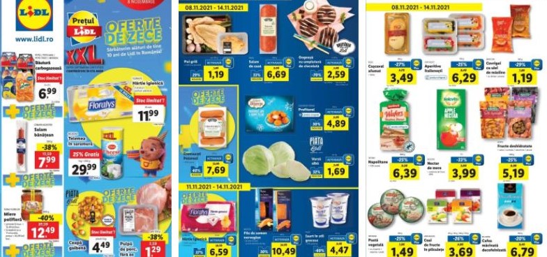 Catalog de oferte și reduceri la Lidl pentru perioada 8 - 14 noiembrie