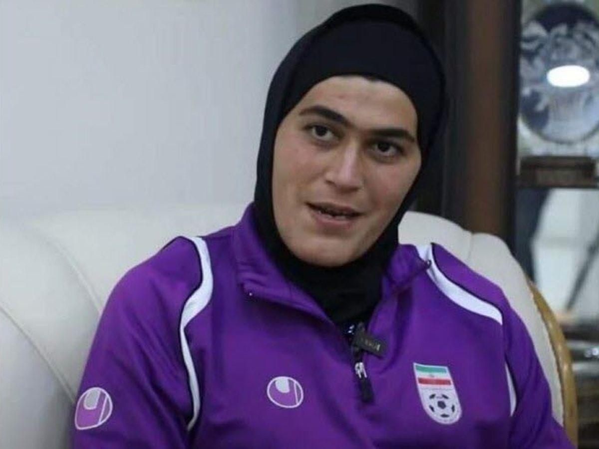 Zohreh Koudaei, portărița naționalei feminine de fotbal din Iran