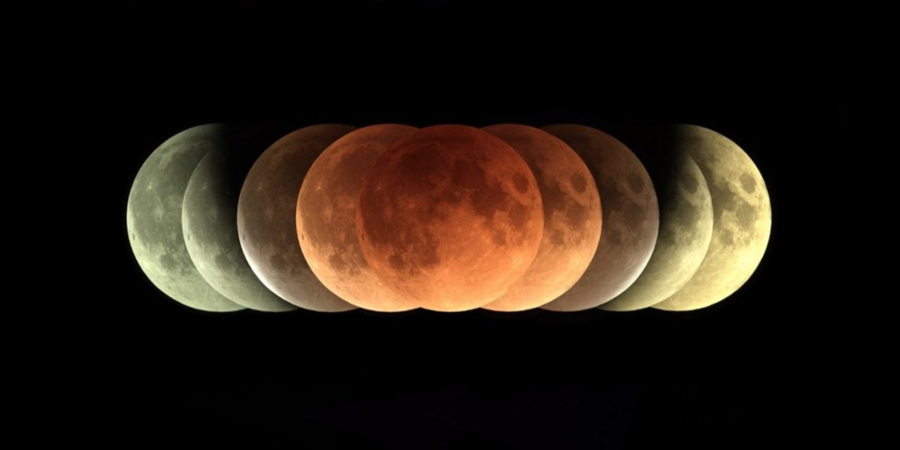 De ce se vede Luna roșie în timpul eclipselor