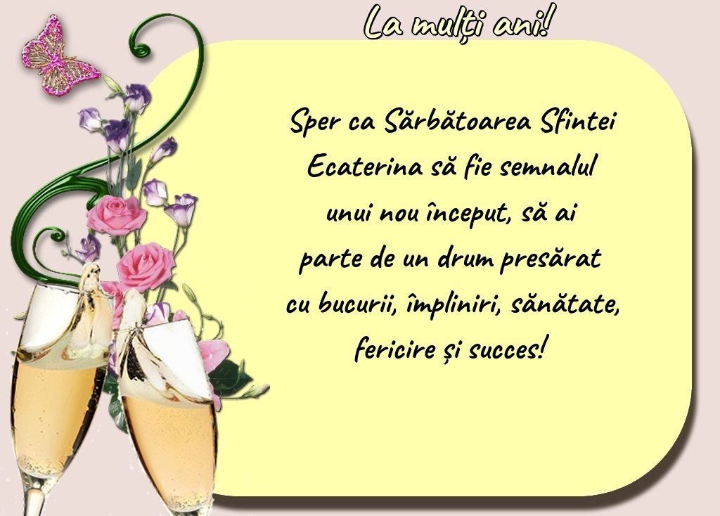 Mesaje de La Mulți Ani de Sfânta Ecaterina