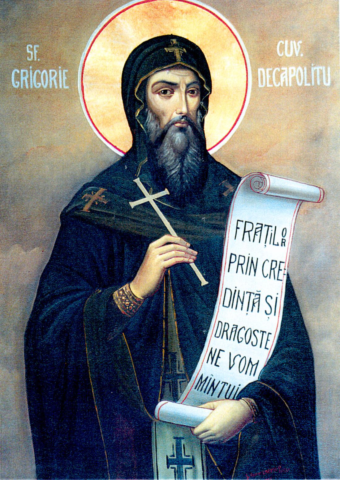 sfântul grigorie decapolitul