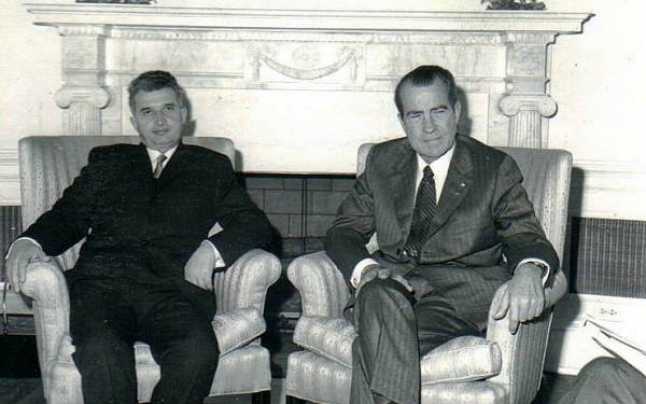 Nicolae Ceauşescu şi Richard Nixon în 1970 