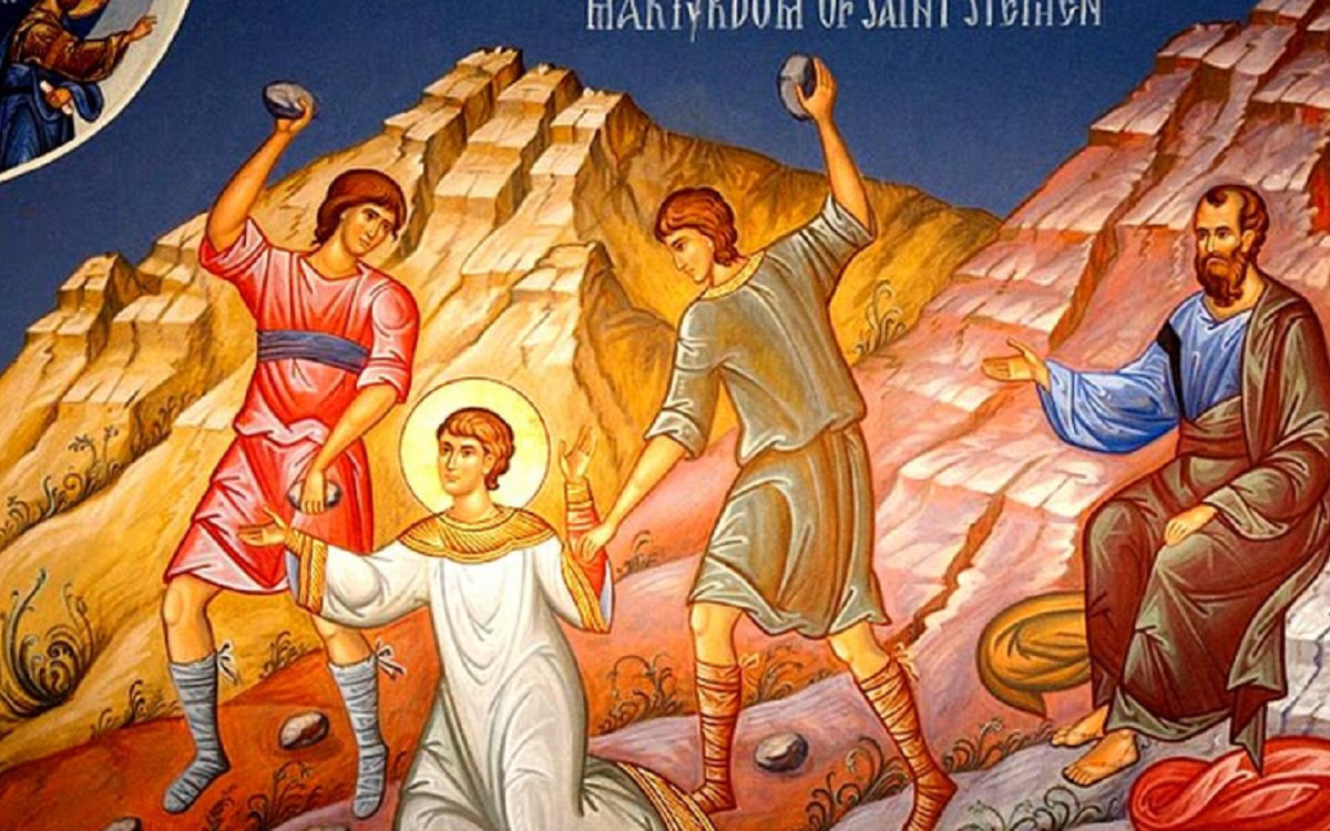 Sfântul Ștefan a fost omorât cu pietre