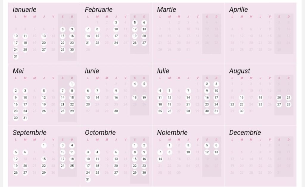Calendar zile în care se pot face nunți în 2022