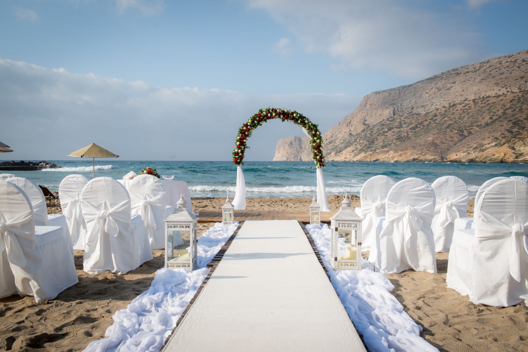 Nuntă pe plajă în Creta, Grecia
