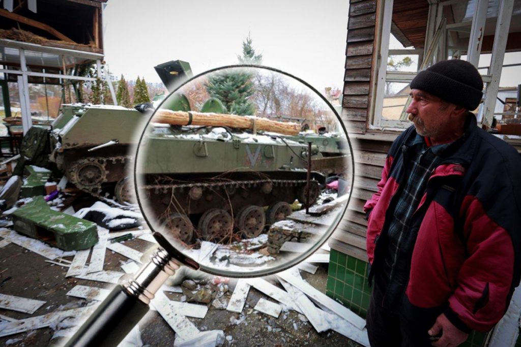 Litera V pe tancul rusesc