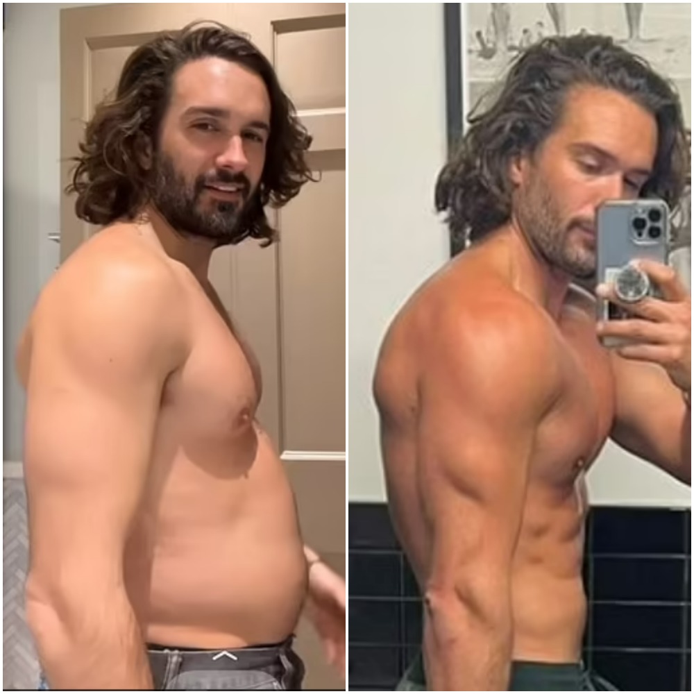 Cum a ajuns să arate Joe Wicks, după ce a mâncat în fiecare zi prăjituri și biscuiți - foto dreapta - luna ianuarie / Sursă foto: dailymail.co.uk - IG Joe Wicks