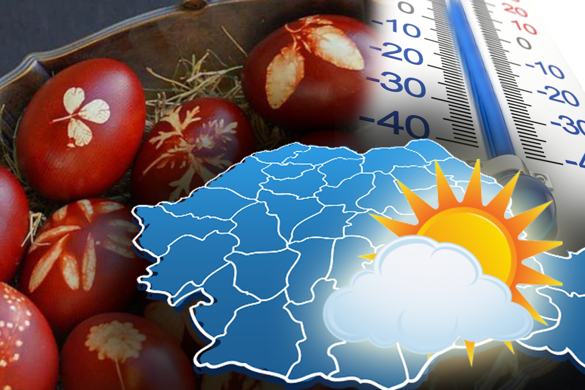 Vremea de Paște 2022. Ce temperaturi se vor înregistra în România. Precizări importante de la ANM