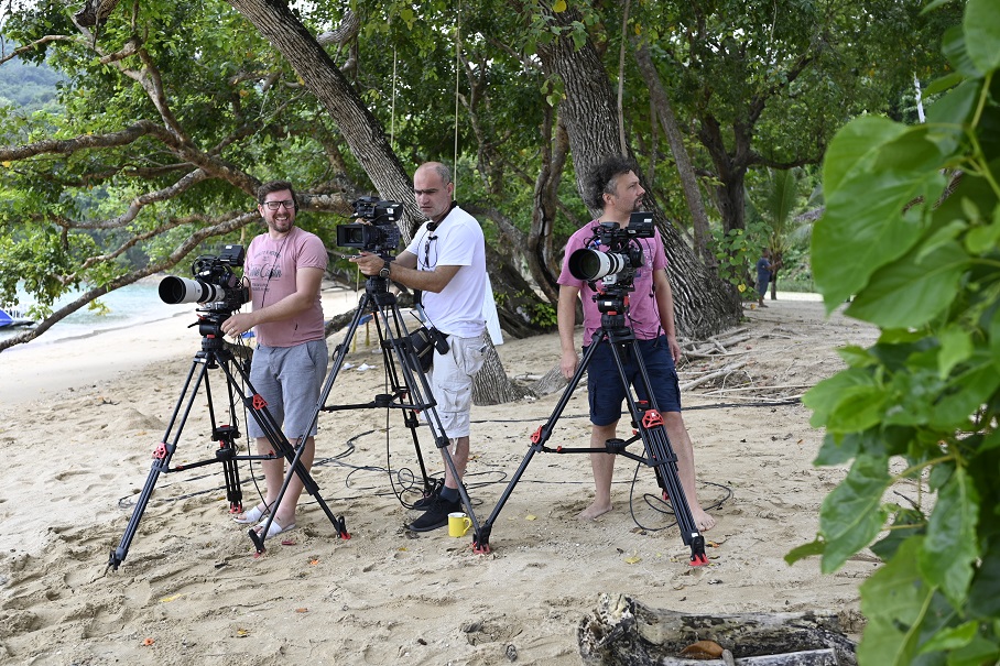 Imagine din culisele emisiunii Insula Iubirii