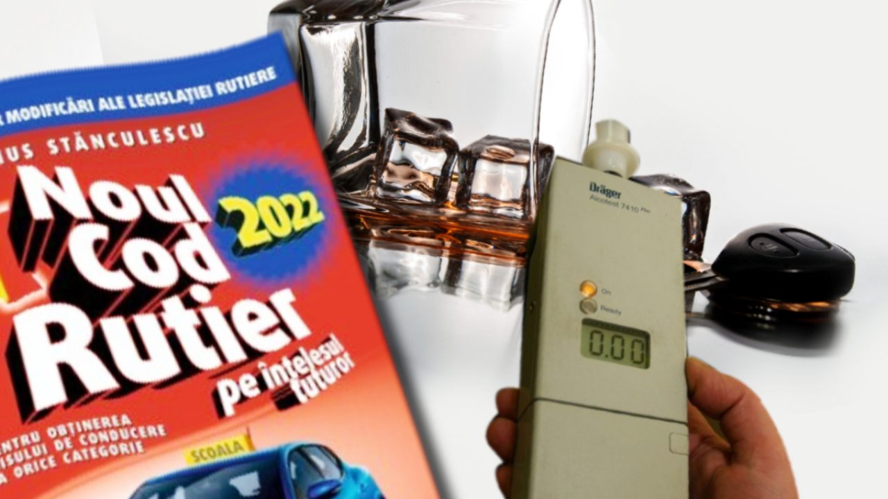 Cod rutier 2022. Ce se întâmplă cu șoferii prinși atât sub influența alcoolului, cât și a drogurilor. E lege