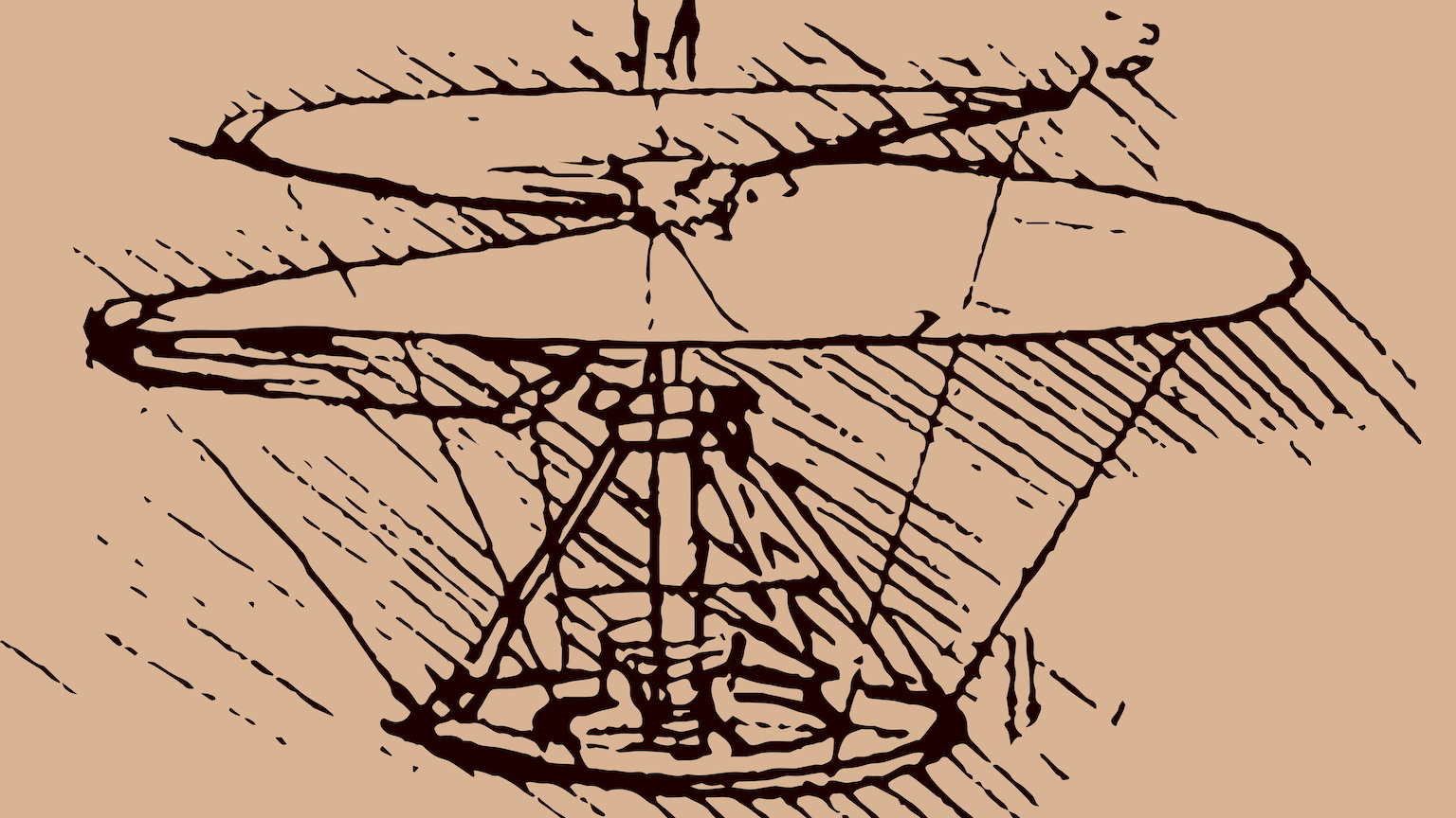 Invenții ale lui Leonardo da Vinci. Elicopterul