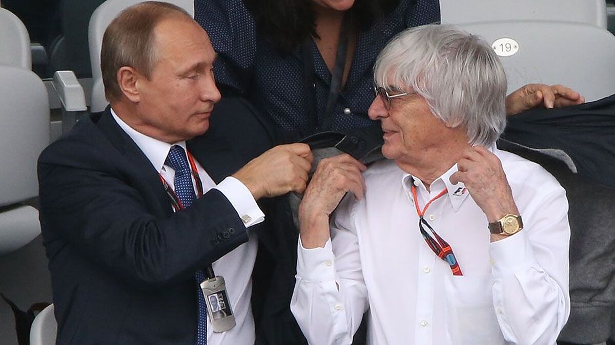 Vladimir Putin și Bernie Ecclestone