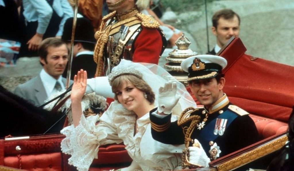 Diana și Charles, în ziua nunții