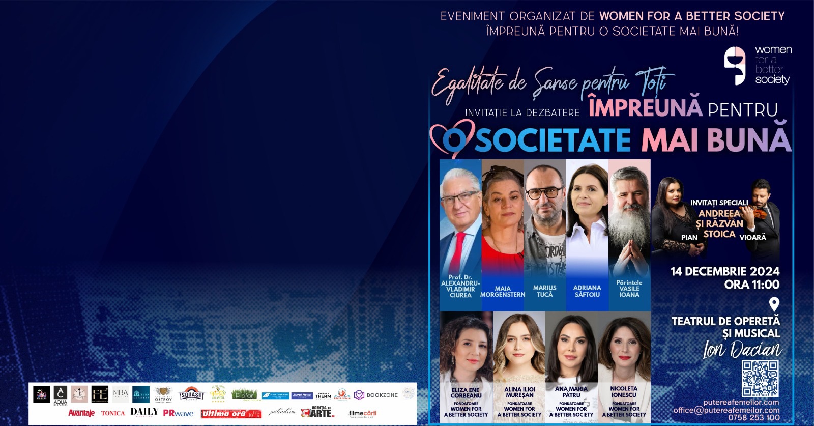 „Împreună pentru o societate mai bună”, un eveniment dedicat promovării egalității de șanse. Programul și invitații