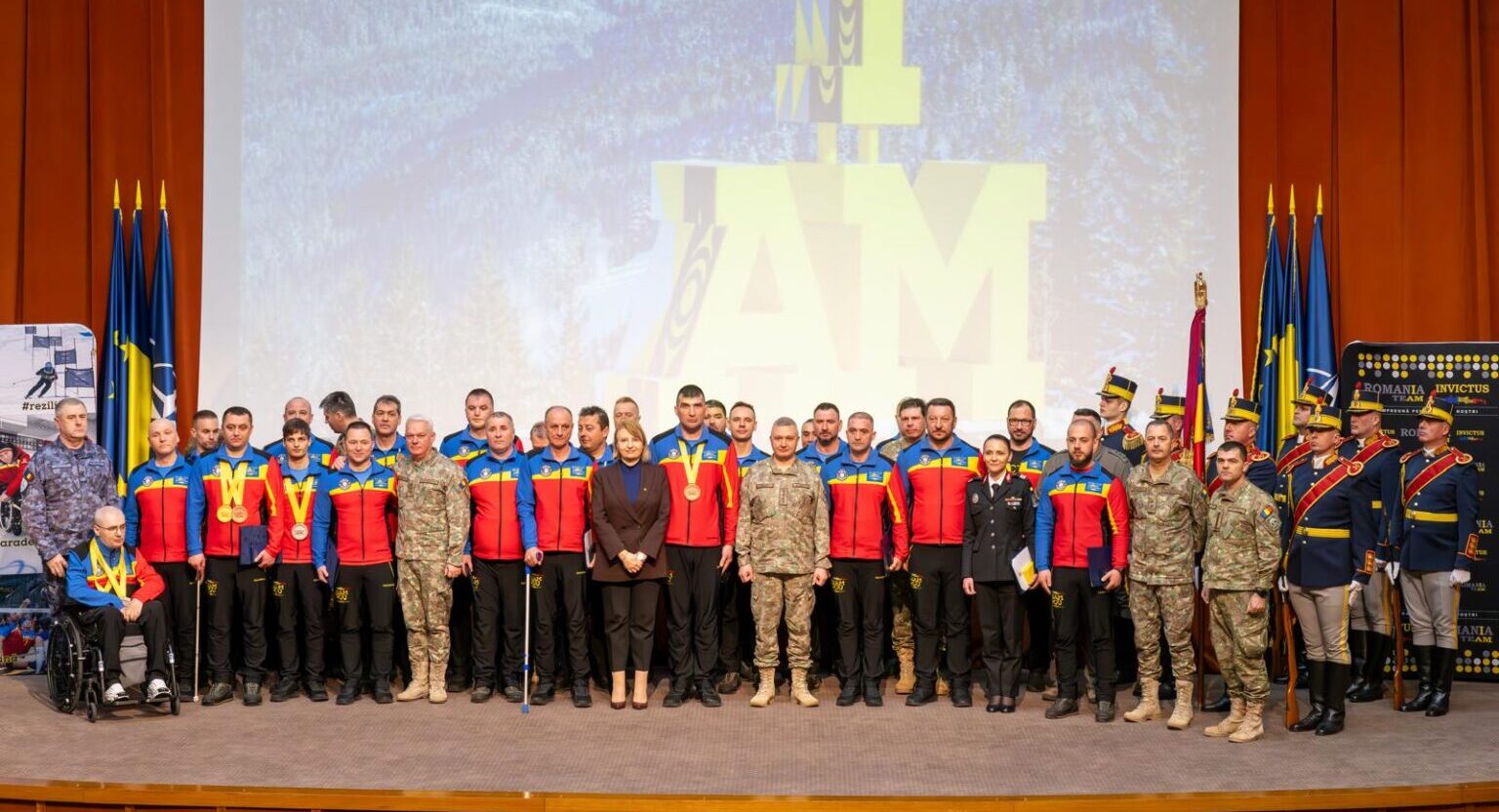 Echipa României alcătuită din militari răniți în teatrele de operații, care au participat la Jocurile Mondiale Invictus, ce s-au desfășurat în Canada, a fost premiată în cadrul Galei Invictus